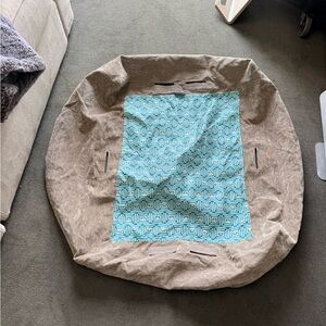 Lovesac Venetian taupe corded velvet base cover only